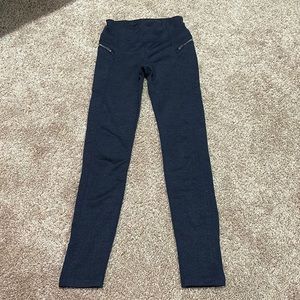 athleta girl dark blue leggings